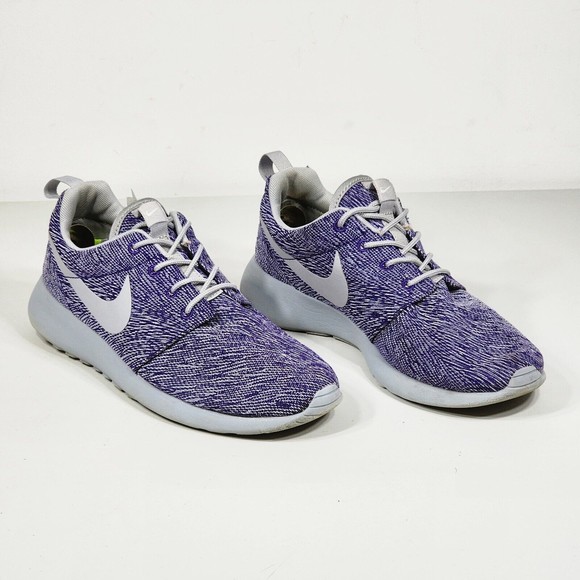 Nike iD Rare Roshe Run 855916-908 Women's Gray Purple Sneakers Shoes Size 7 - Picture 6 of 10